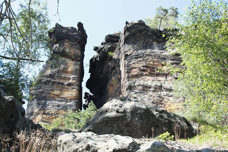 Felsen am Rudolfův kámen (Rudolfstein)