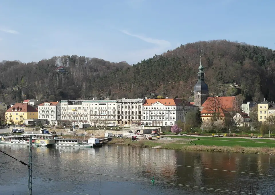 Die Elbpromenade von Bad Schandau